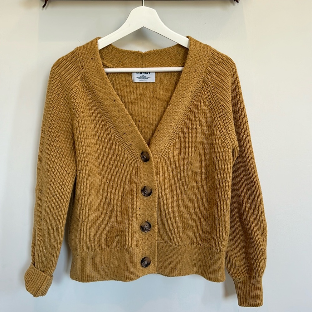 Golden mustard cardigan from Old Navy XS